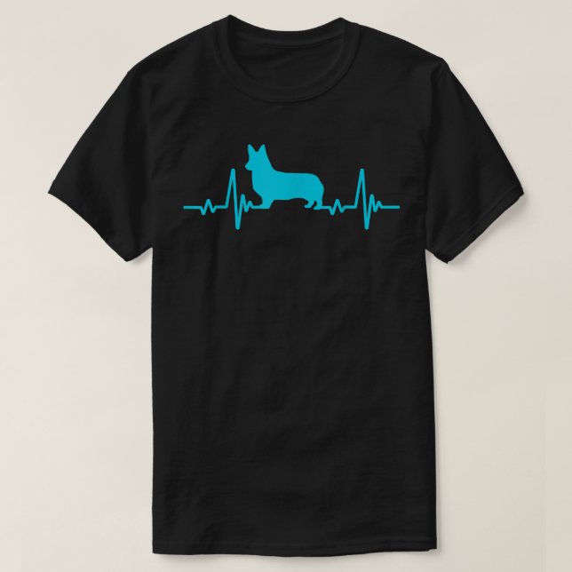 Corgi Dog Heartbeat Corgi Vater52 T-Shirt (Design vorne)