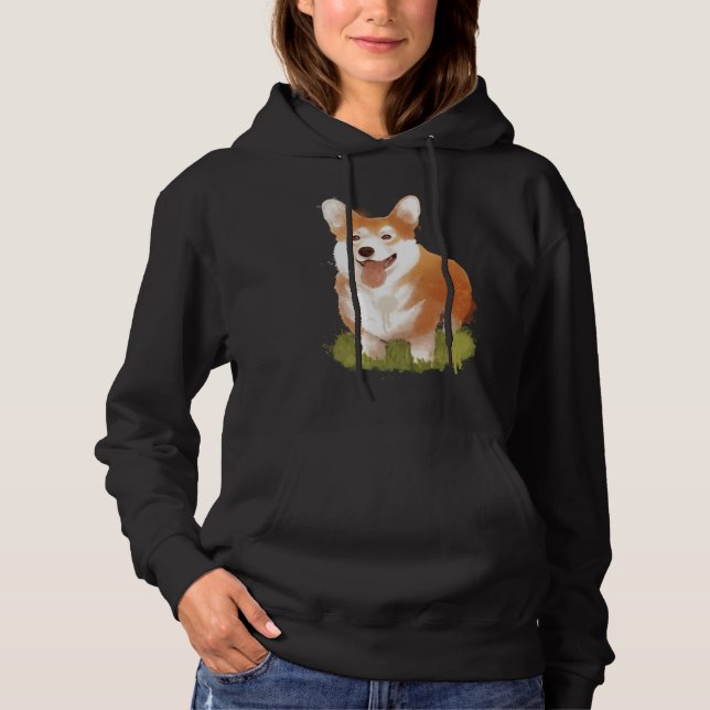 Corgi Dog Hoodie (Vorderseite)