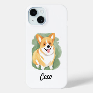 Corgi Dog Individuelle Name Niedliche Farbe Case-Mate iPhone Hülle