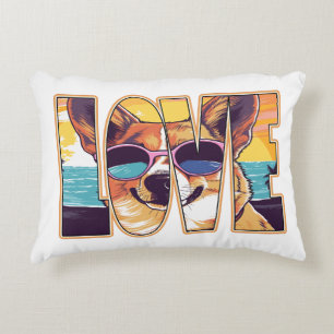 Corgi Dog Liebe Dekokissen