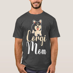 Corgi Dog Lover T-Shirt Niedlich Black Cardigan We