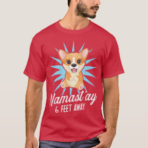 Corgi Dog Lover Tshirt Namaste Niedlich Corgi Yoga