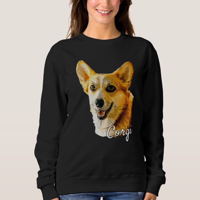 Corgi Dog Niedlich Corgy Welpenbesitzer Sweatshirt (Vorderseite)