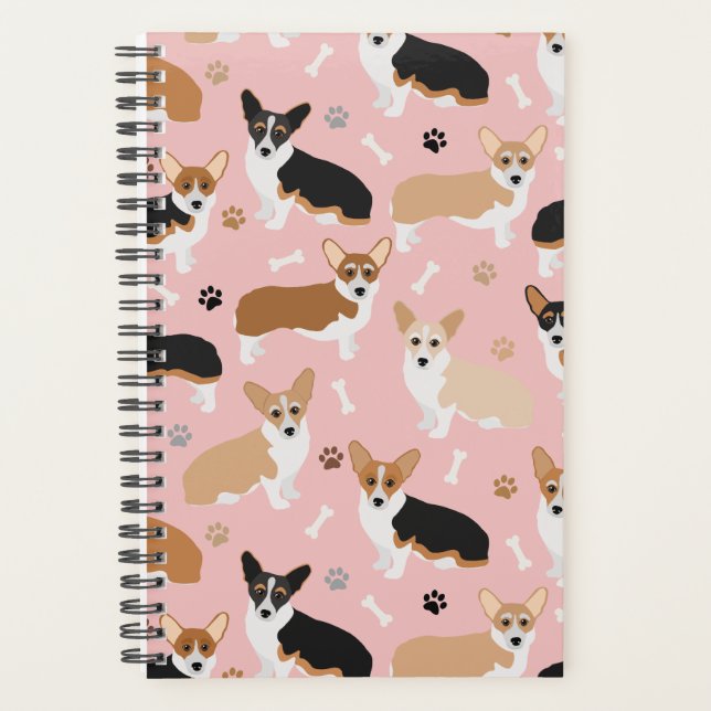 Corgi Dog Paps et Bones Planner (Devant)