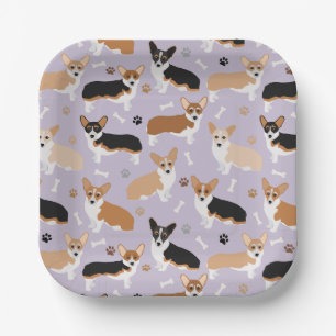 Corgi Dog Paws and Bones Paper Teller