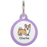 Corgi Dog Personalisiert Pet ID Tag