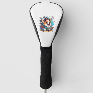 Corgi Dog Pirate Golf Headcover