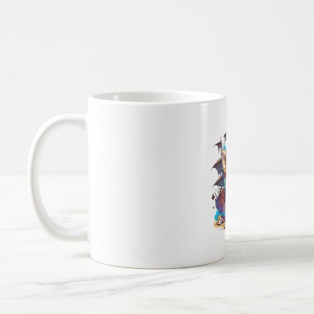 Corgi Dog Pirate Kaffeetasse (Links)