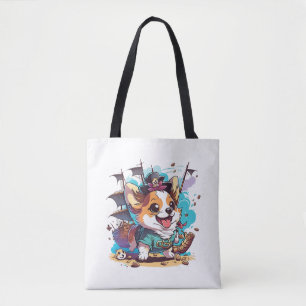 Corgi Dog Pirate Tasche
