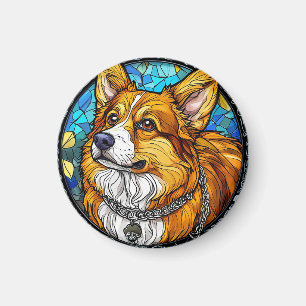 Corgi Dog Portrait Magnet