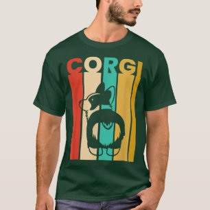 Corgi Dog Retro Vintag Funny Corgi Liebhaber T-Shirt