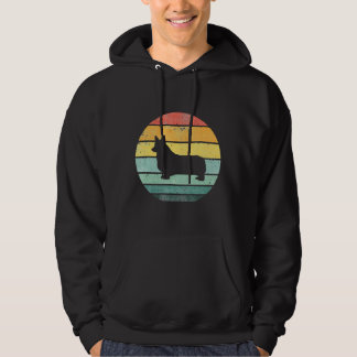 Corgi Dog Retro Vintag S S Style Breed Kennel Hoodie