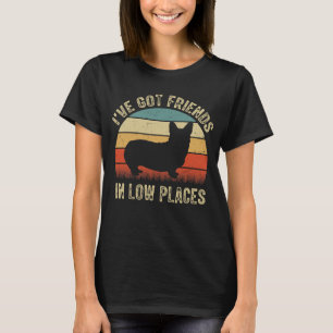 Corgi Dog T-Shirt, ich habe Freunde an niedrigen O T-Shirt