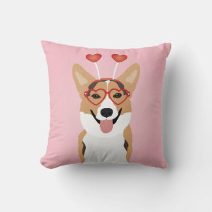 Corgi Dog Valentinstag Kissen