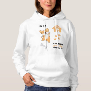 Corgi Dog verfolgt Niedliche Hunde-Redewendungen Hoodie