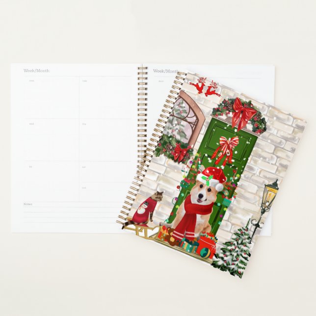 Corgi Dog Weihnachten Planer (Anzeige)