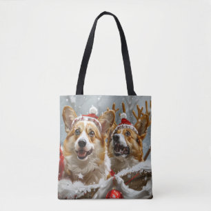 Corgi Dog Weihnachtsfest Tasche