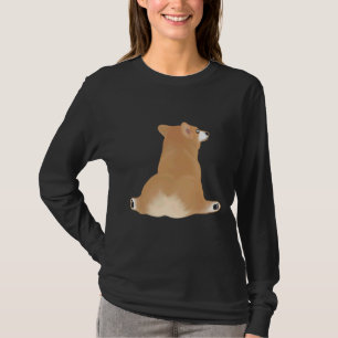 Corgi Dog Welpe mit Niedlichem Corgi Hintern T-Shirt