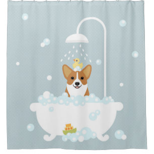 Corgi-Duschvorhang Duschvorhang