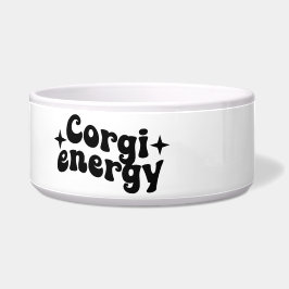 Corgi Energy Keramik Dog Bowl Napf