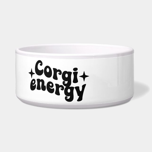 Corgi Energy Keramik Dog Bowl Napf (Links)