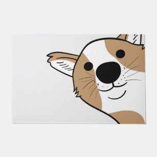 Corgi Face Fußmatte