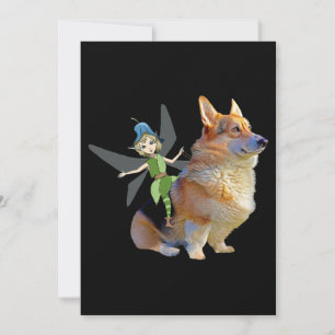 Corgi & Fairy - Funny Pembroke Welsh Corgi Feiertagskarte