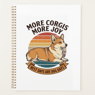 Corgi-Fan-Shirt Vintage Gravur Hundezitat Desi Planer