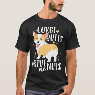 Corgi-Frauen Männer Walisische Hunde Hintern Mache T-Shirt