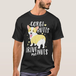 Corgi Frauen Männer Walisische Hunde Hintern Mache T-Shirt