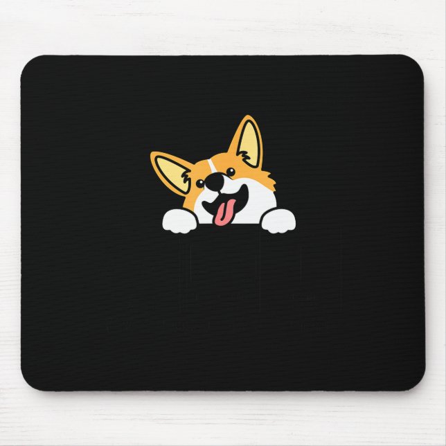 Corgi Funny Elements Of Hapness Corgi Dog Lover  Mousepad (Vorne)