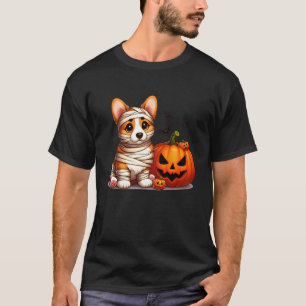 Corgi-Geist Lustiger Halloween-Hundekostüm für Män T-Shirt