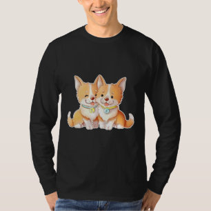 Corgi Gemini Tierwalisischer Hausbesitzer Astrol T-Shirt