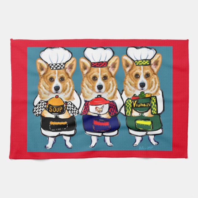 CORGI GESCHIRRTUCH (Horizontal)