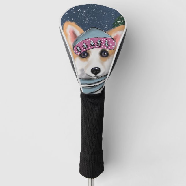 CORGI GOLF HEADCOVER (Vorderseite)
