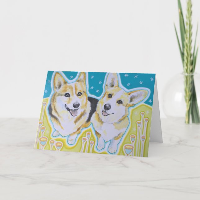 Corgi-Gruß-Karte, Umschläge eingeschlossen Karte (Vorderseite)