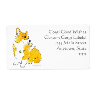 Corgi Gutes wünscht benutzerdefinierte Labels