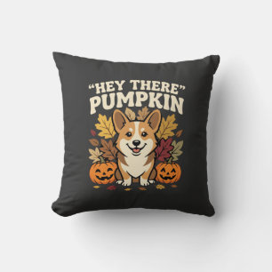 Corgi Halloween Hey There Kürbis Design Kissen