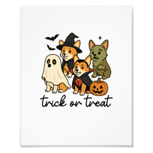 Corgi Halloween-Kostüm Fotodruck