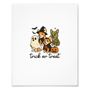 Corgi Halloween-Kostüm Fotodruck