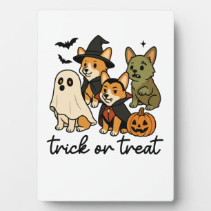 Corgi Halloween Kostüm Fotoplatte