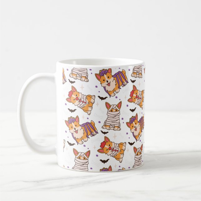 Corgi Halloween Mug (Gauche)