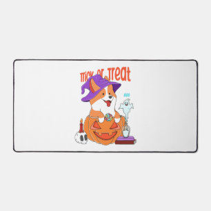 Corgi Halloween Schreibtischunterlage