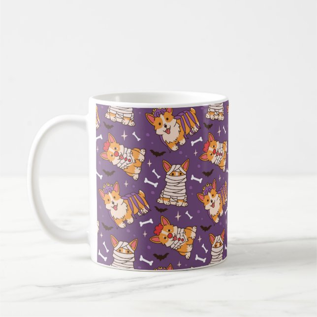 Corgi Halloween Tasse (Links)