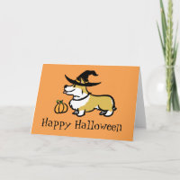 Corgi Halloween-Witch