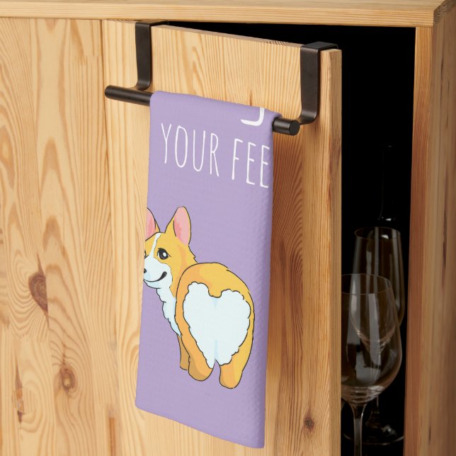 Corgi Handtuch (Drittel gefaltet)