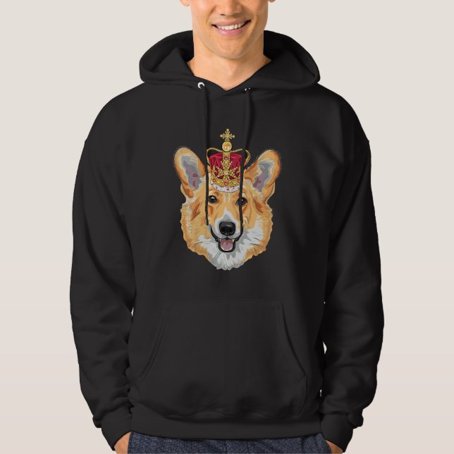 Corgi Happy Hoodie (Vorderseite)