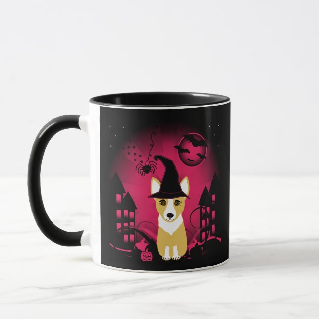 Corgi-Hexe Tasse (Links)