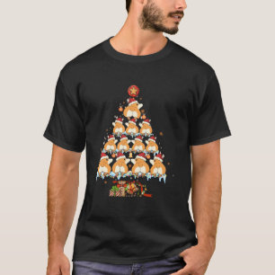 Corgi Hintern Corgi Xmas Tree Light Ornament Hund T-Shirt