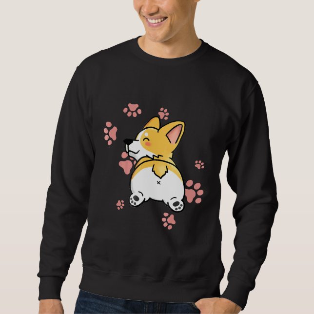 Corgi Hintern Dog Sweatshirt (Vorderseite)